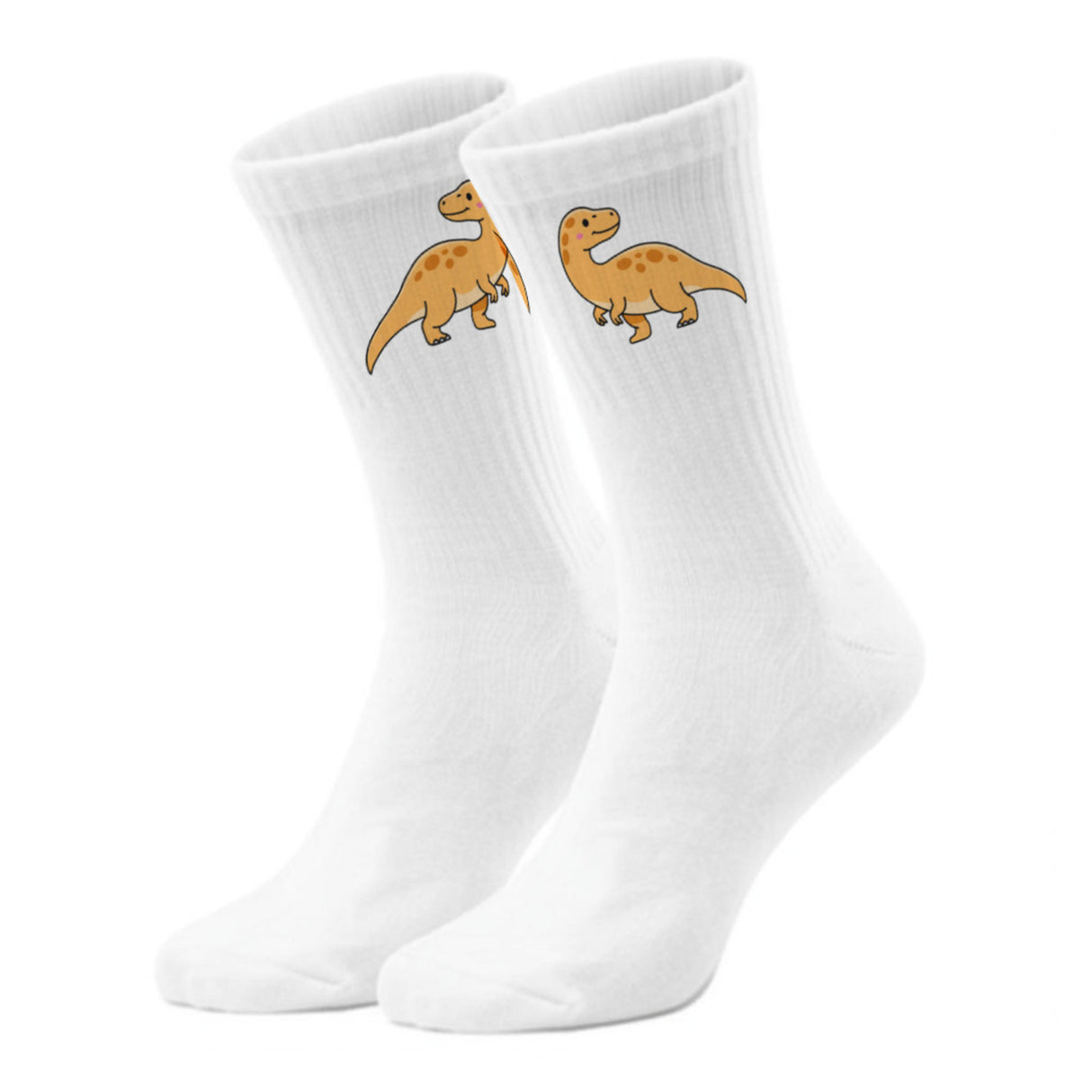 epicsocks Dino Delight Orange Dino Socken in 37-41 im Paar