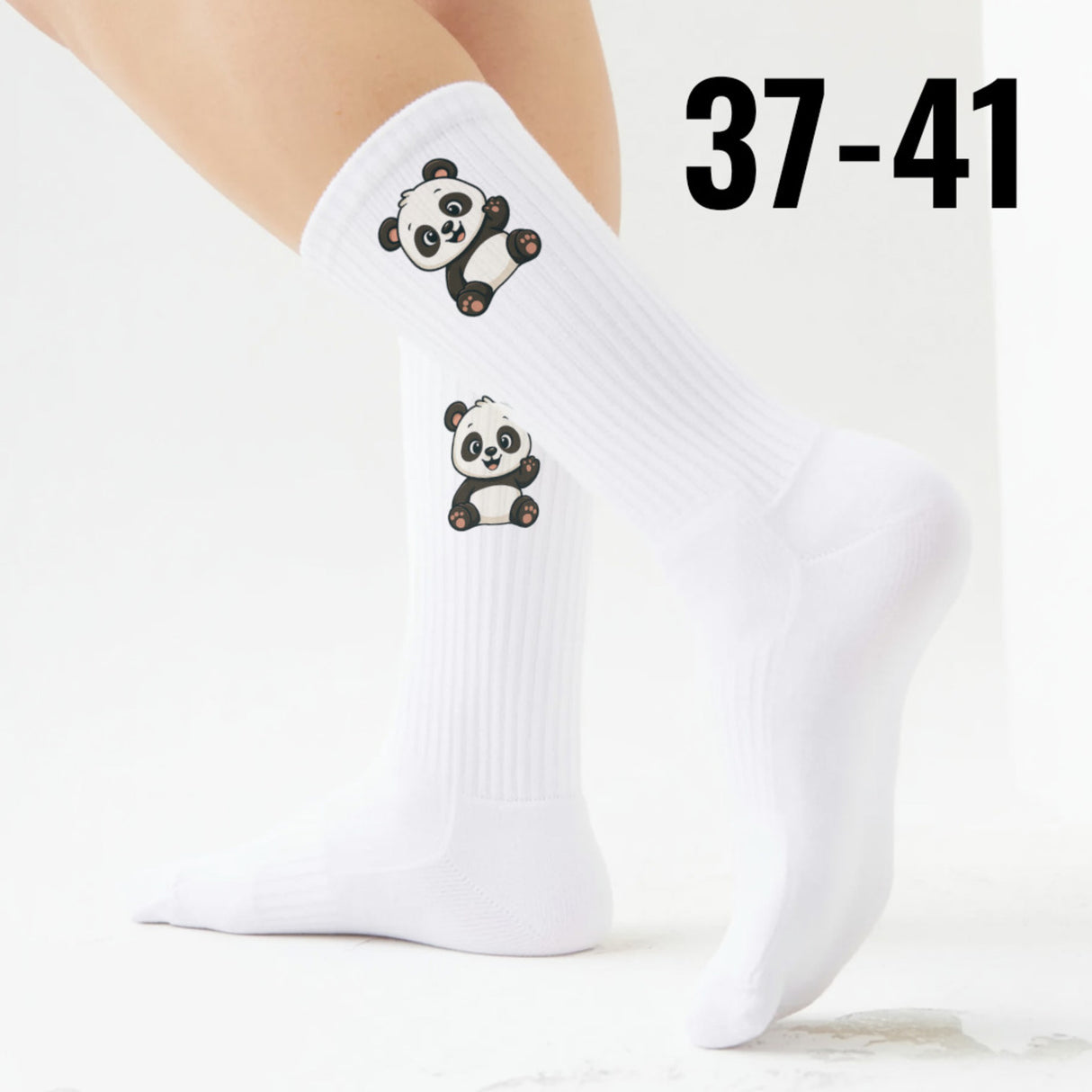 epicsocks Panda Liebe Winkender Panda Socken in 37-41 im Paar