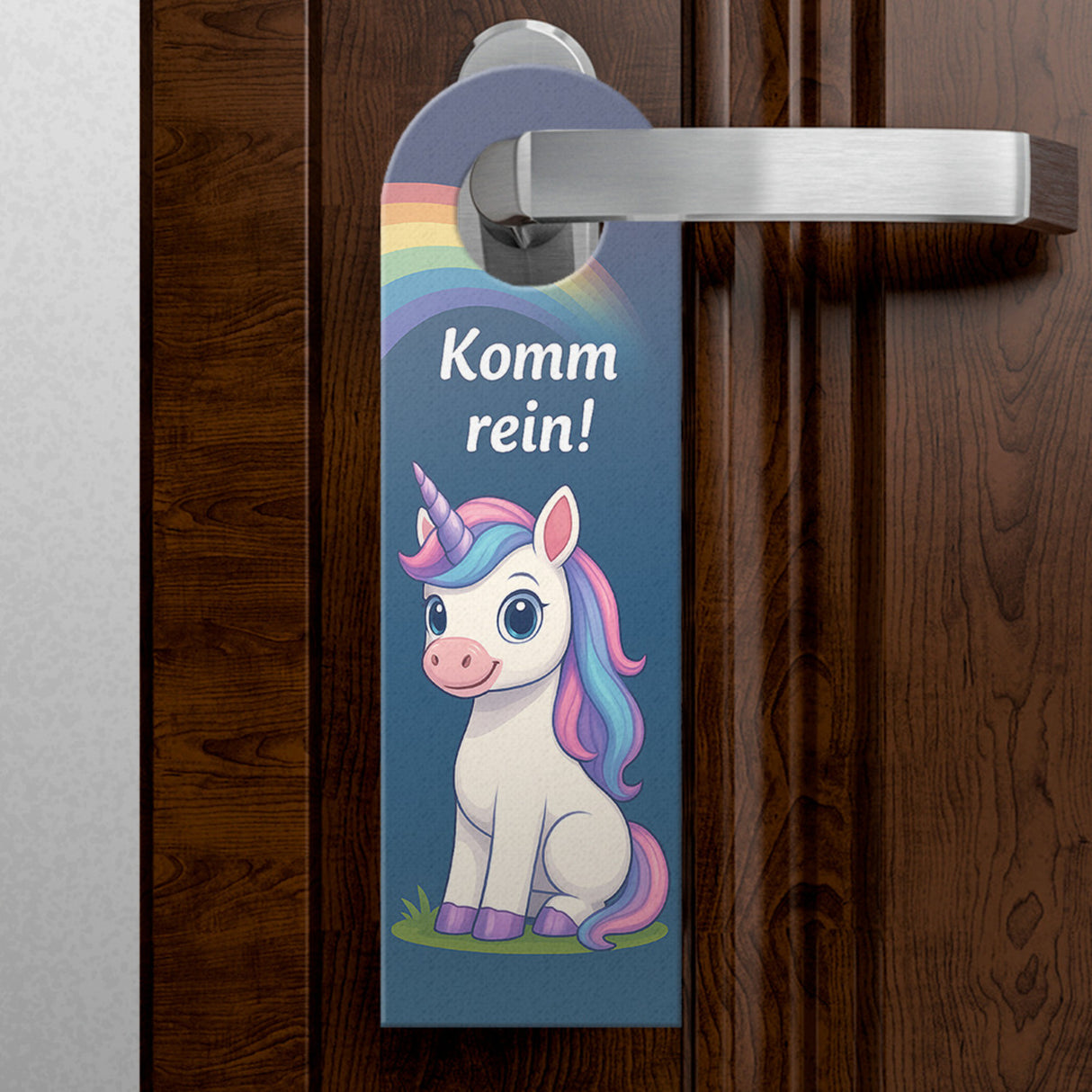 Einhorn Bleib Draußen Komm rein Türhänger Kinderzimmer