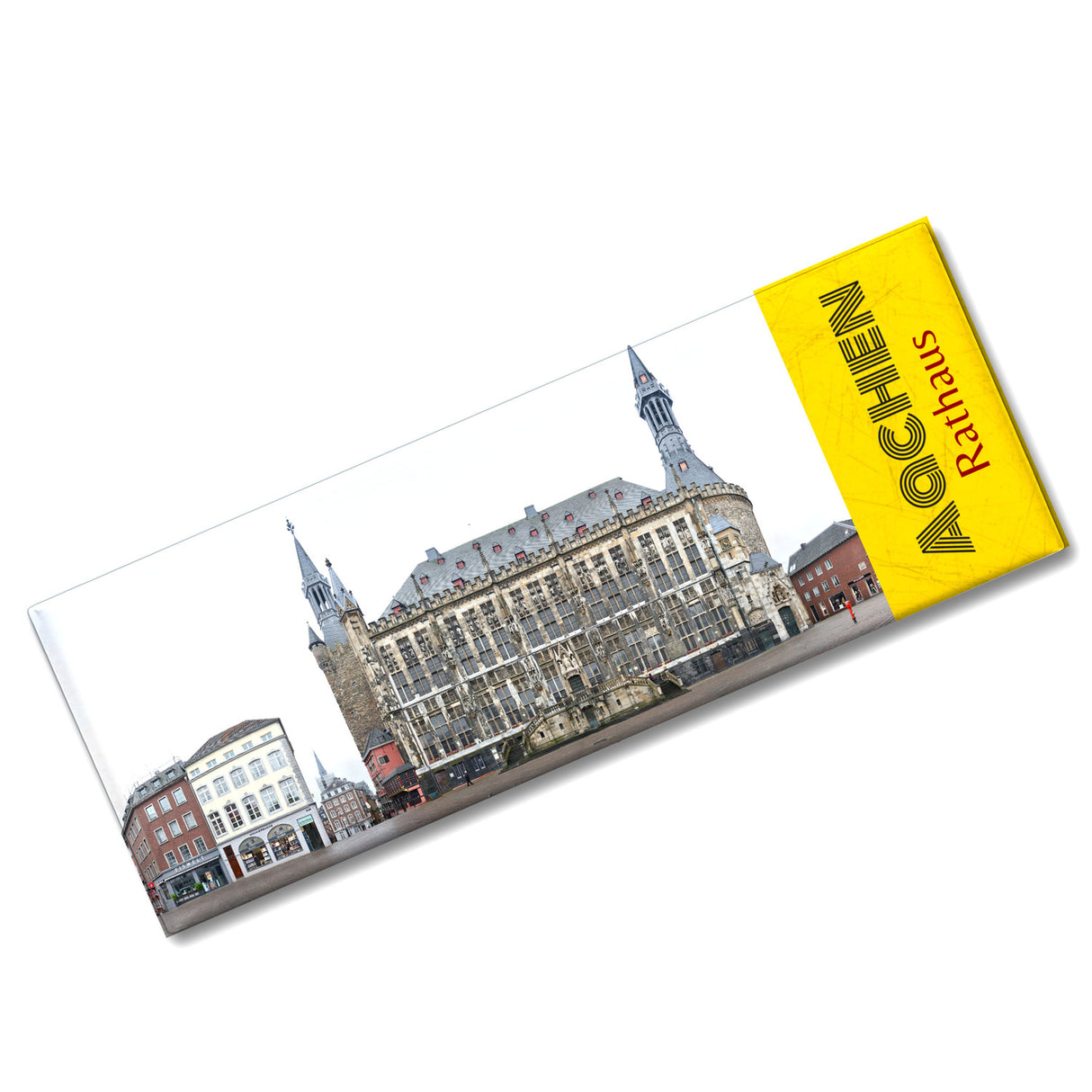 streetline Aachen Rathaus Panorama Souvenir Magnet