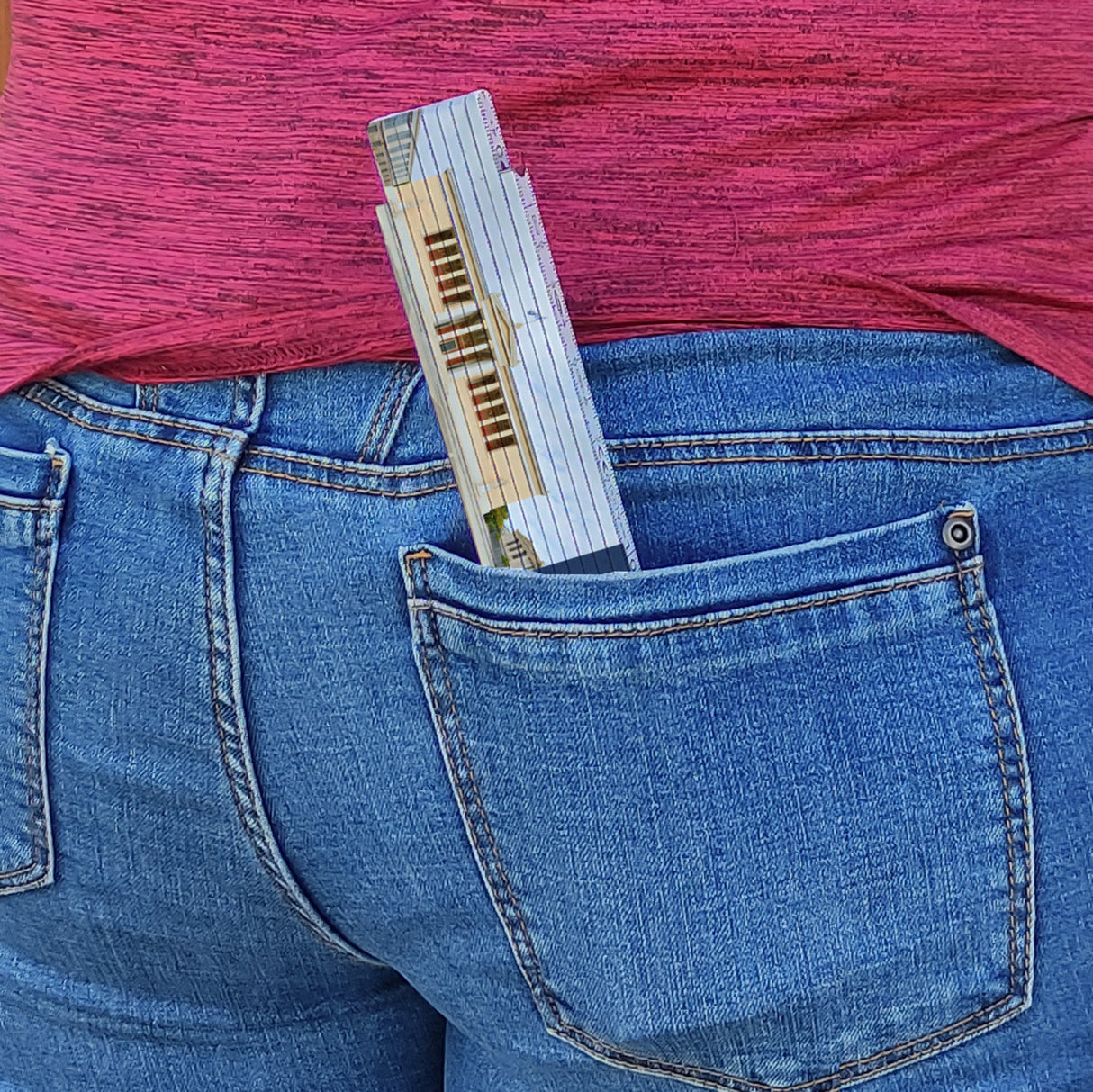 streetline Athen Universität Meterstab aus Holz