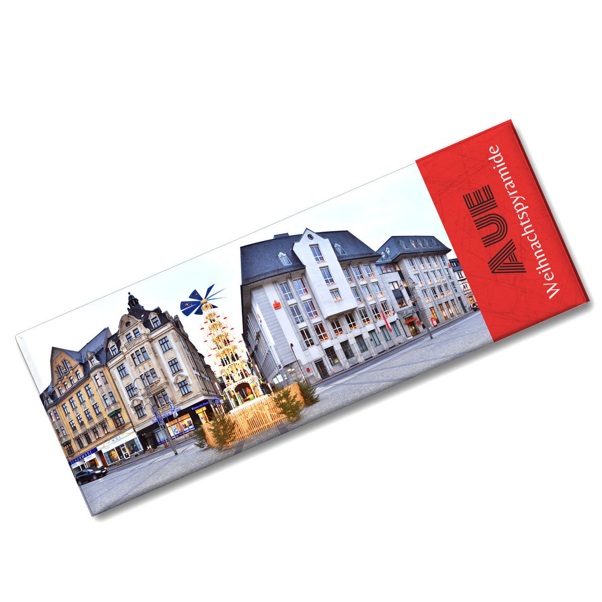 streetline Aue Weihnachtspyramide Panorama Souvenir Magnet