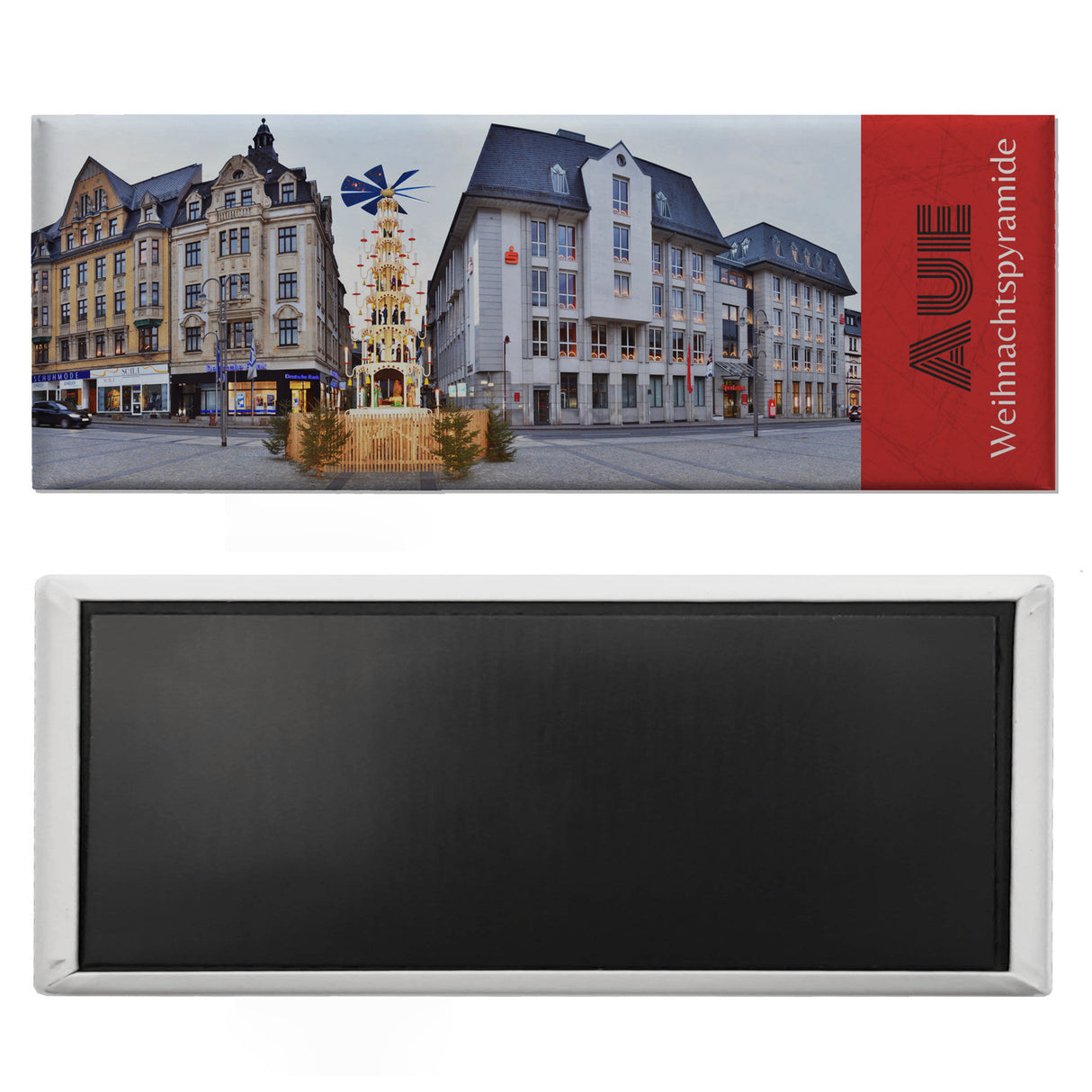 streetline Aue Weihnachtspyramide Panorama Souvenir Magnet