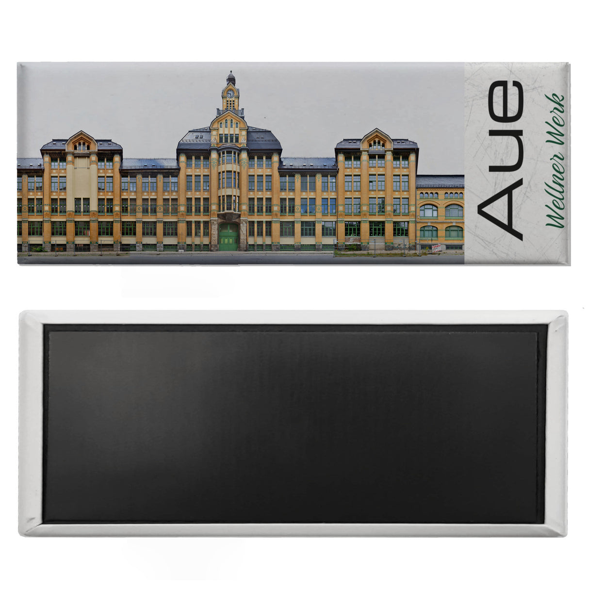 streetline Aue Wellner Werk Panorama Souvenir Magnet