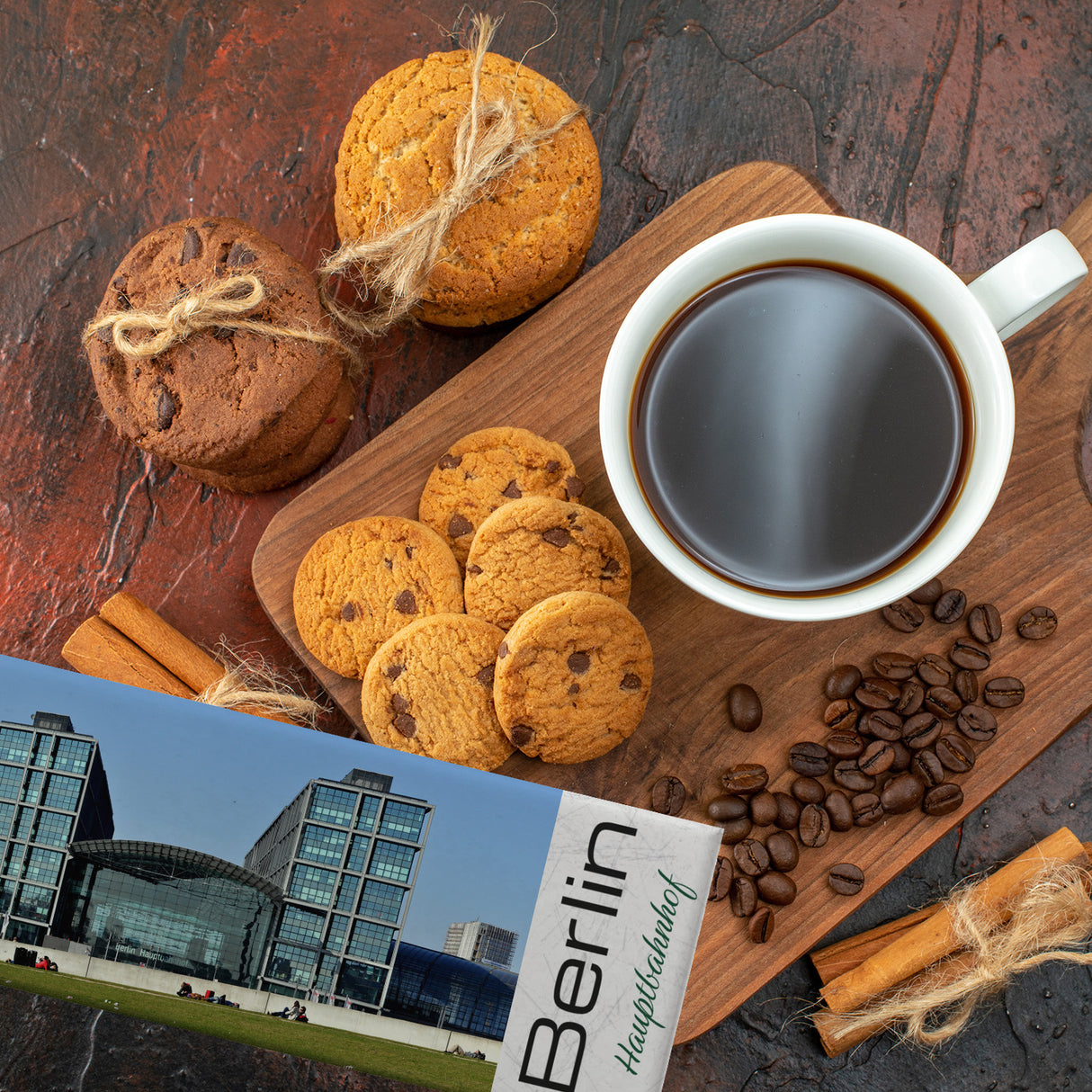 streetline Berlin Hauptbahnhof Panorama Souvenir Magnet