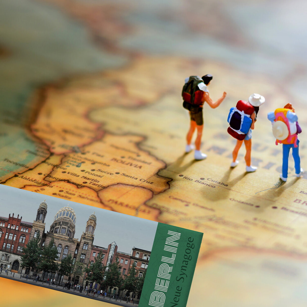 streetline Berlin Neue Synagoge Panorama Souvenir Magnet