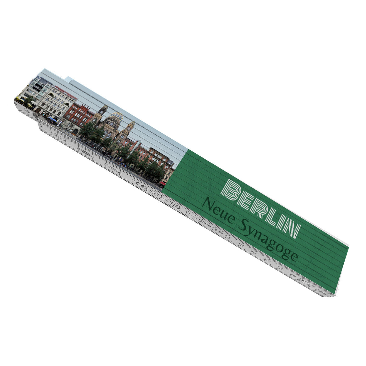 streetline Berlin Neue Synagoge Meterstab aus Holz