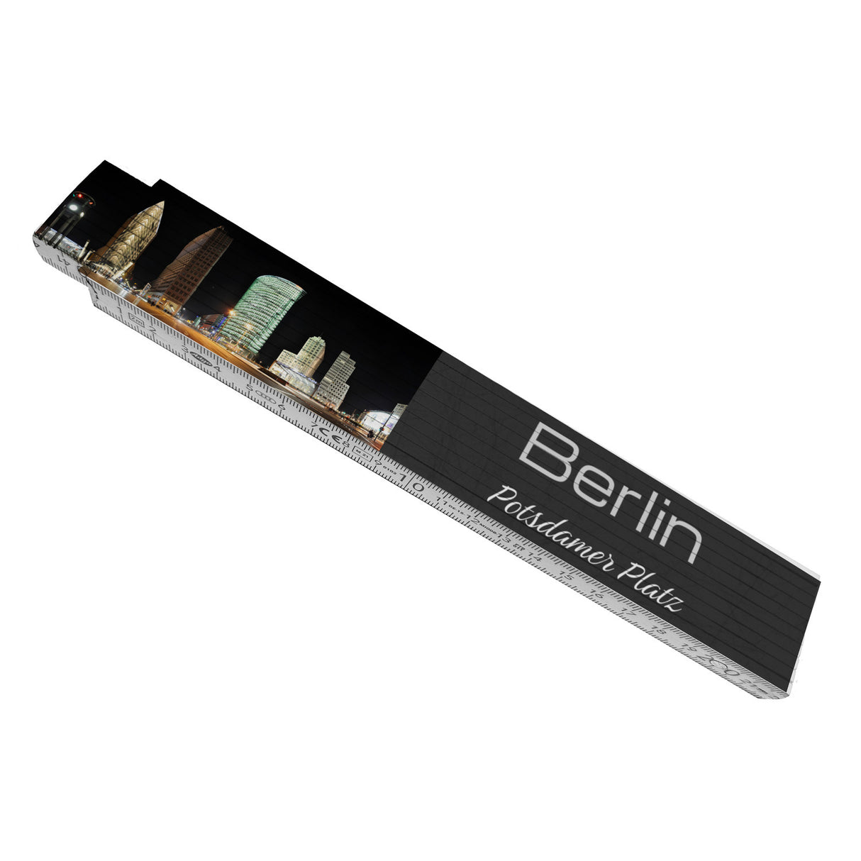 streetline Berlin Potsdamer Platz Meterstab aus Holz