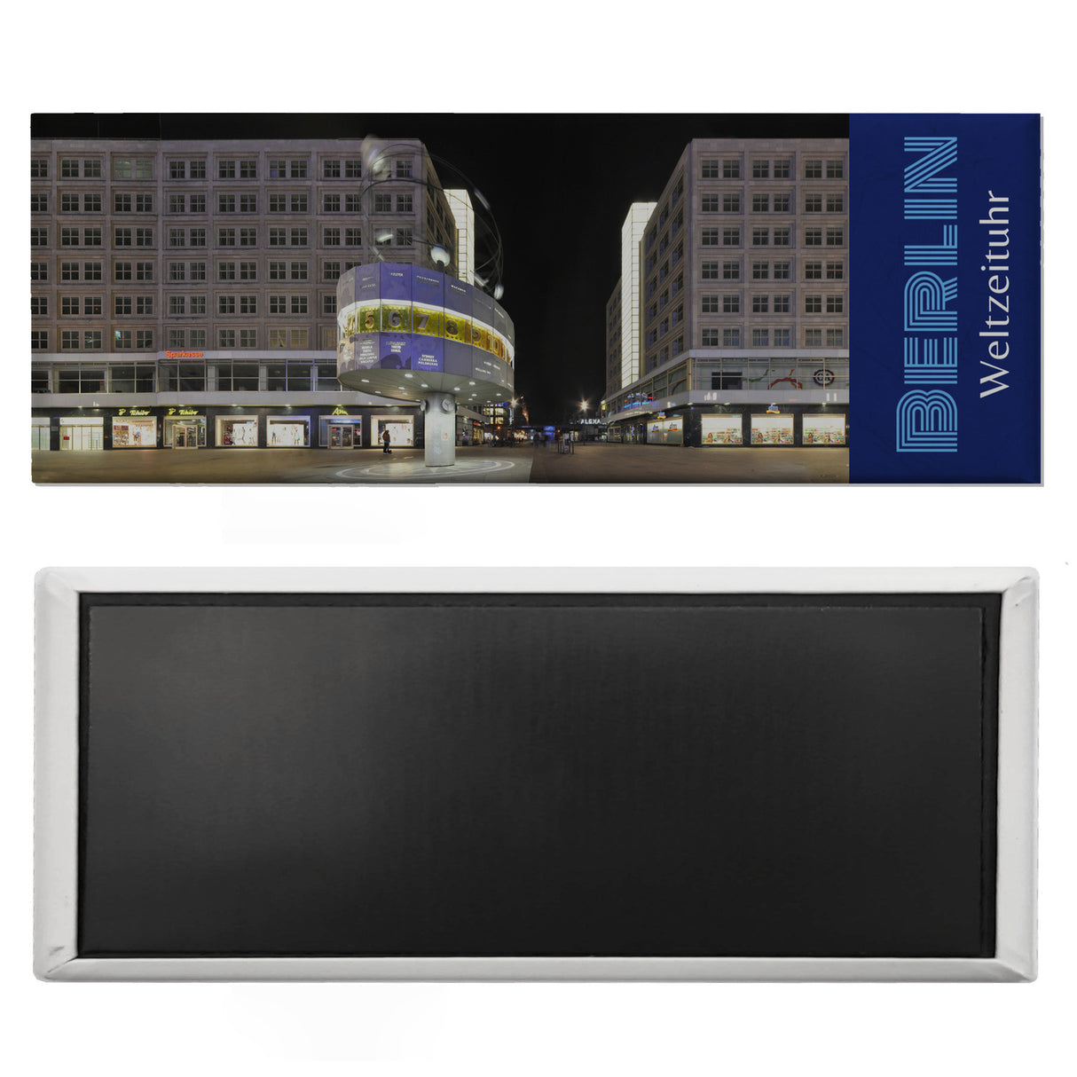 streetline Berlin Weltzeituhr Panorama Souvenir Magnet
