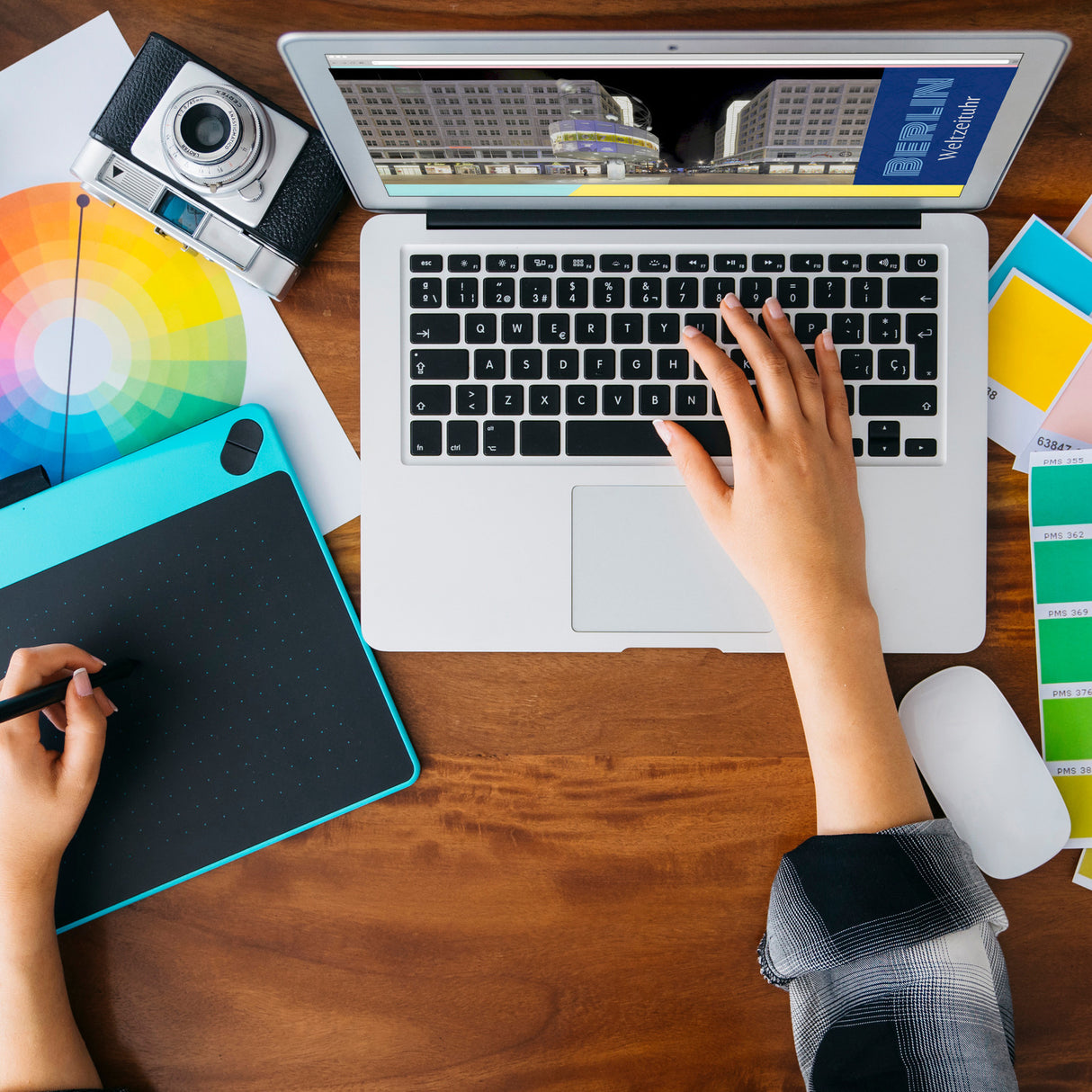 streetline Berlin Weltzeituhr Panorama Souvenir Magnet