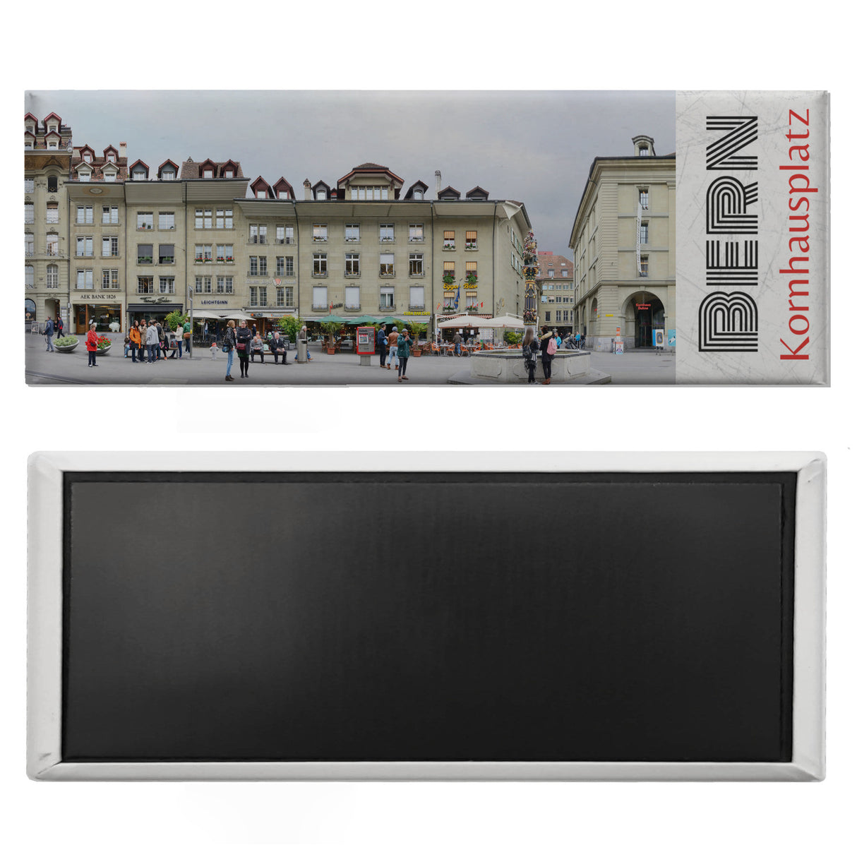 streetline Bern Kornhausplatz Panorama Souvenir Magnet