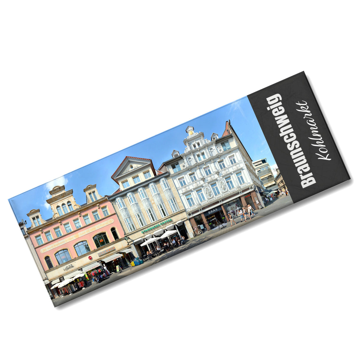 streetline Braunschweig Kohlmarkt Panorama Souvenir Magnet