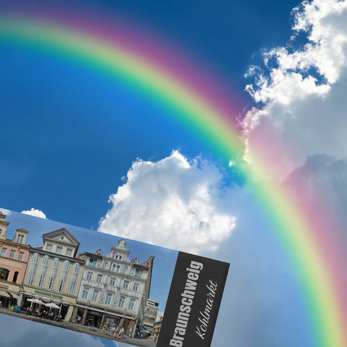 streetline Braunschweig Kohlmarkt Panorama Souvenir Magnet