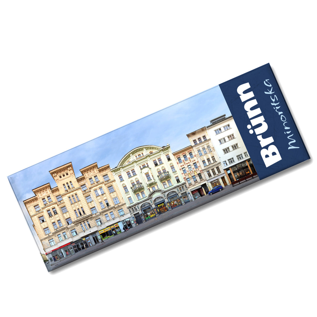 streetline Brünn Minoritska Panorama Souvenir Magnet