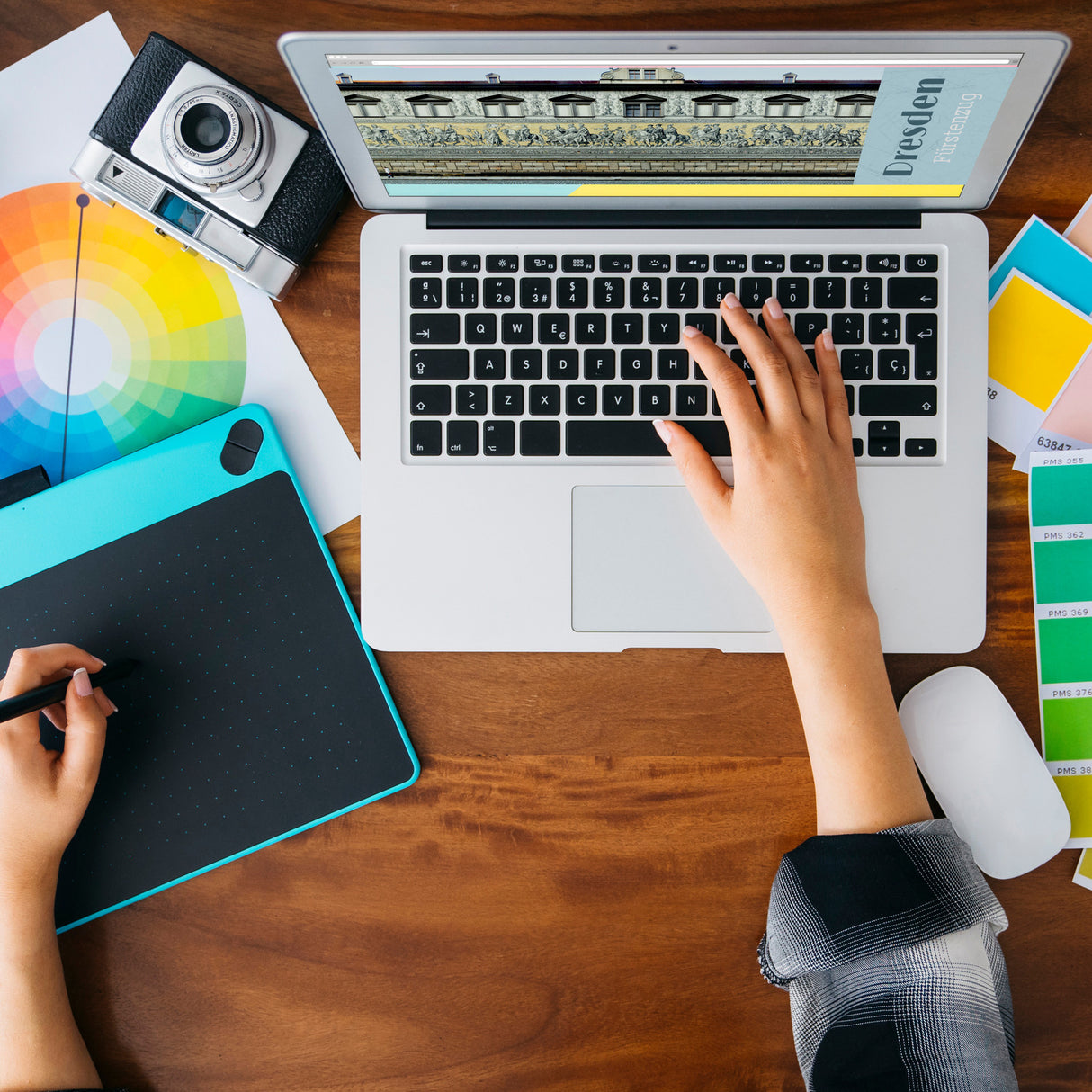 streetline Dresden Fürstenzug Panorama Souvenir Magnet