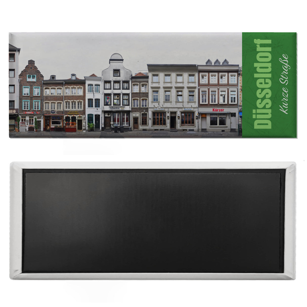 streetline Düsseldorf Kurze Straße Panorama Souvenir Magnet