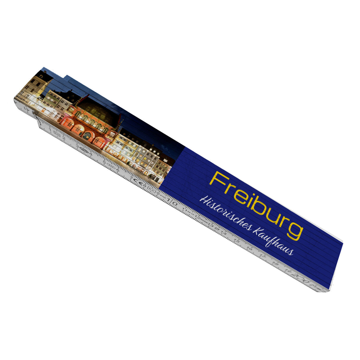 streetline Freiburg Historisches Kaufhaus Meterstab aus Holz