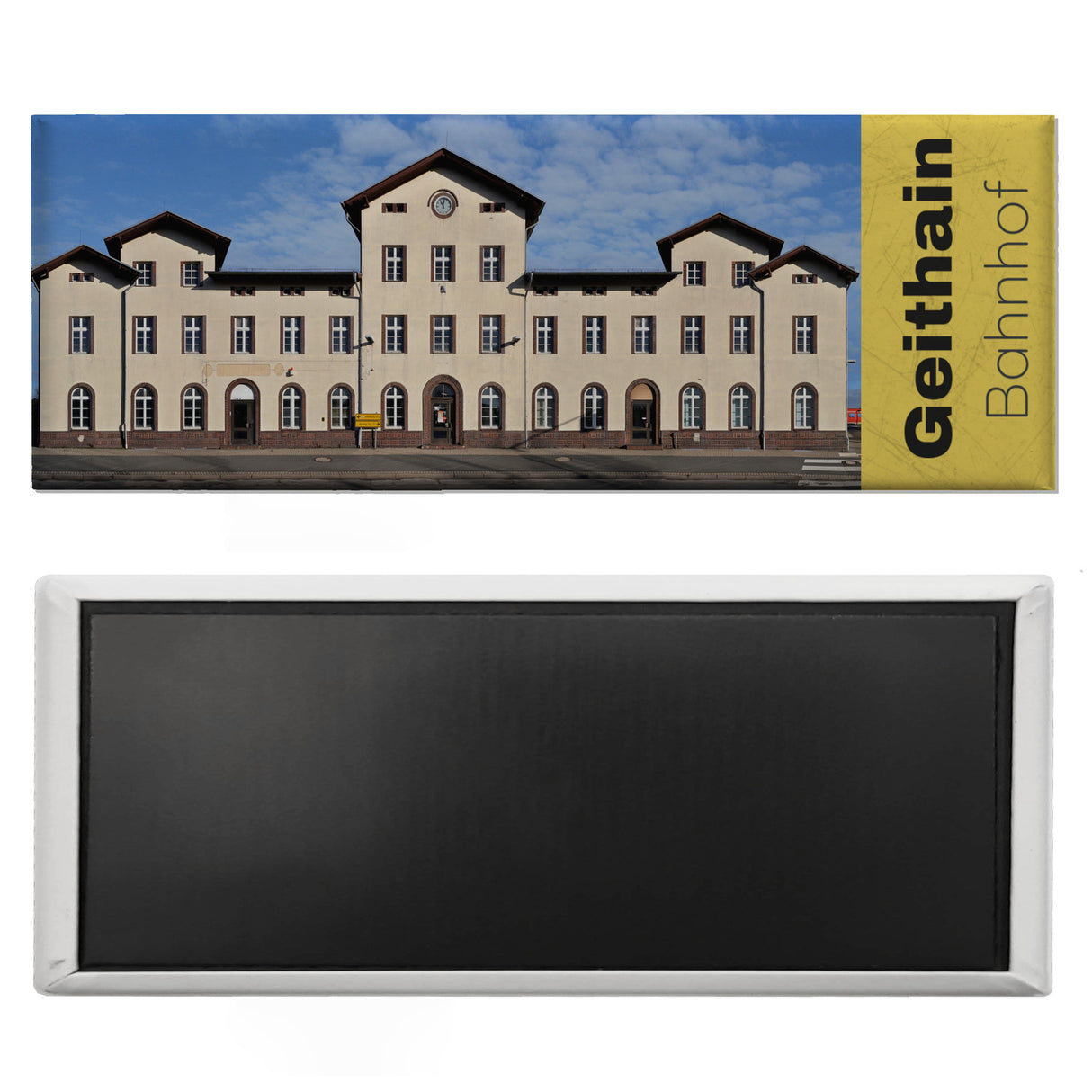 streetline Geithain Bahnhof Panorama Souvenir Magnet