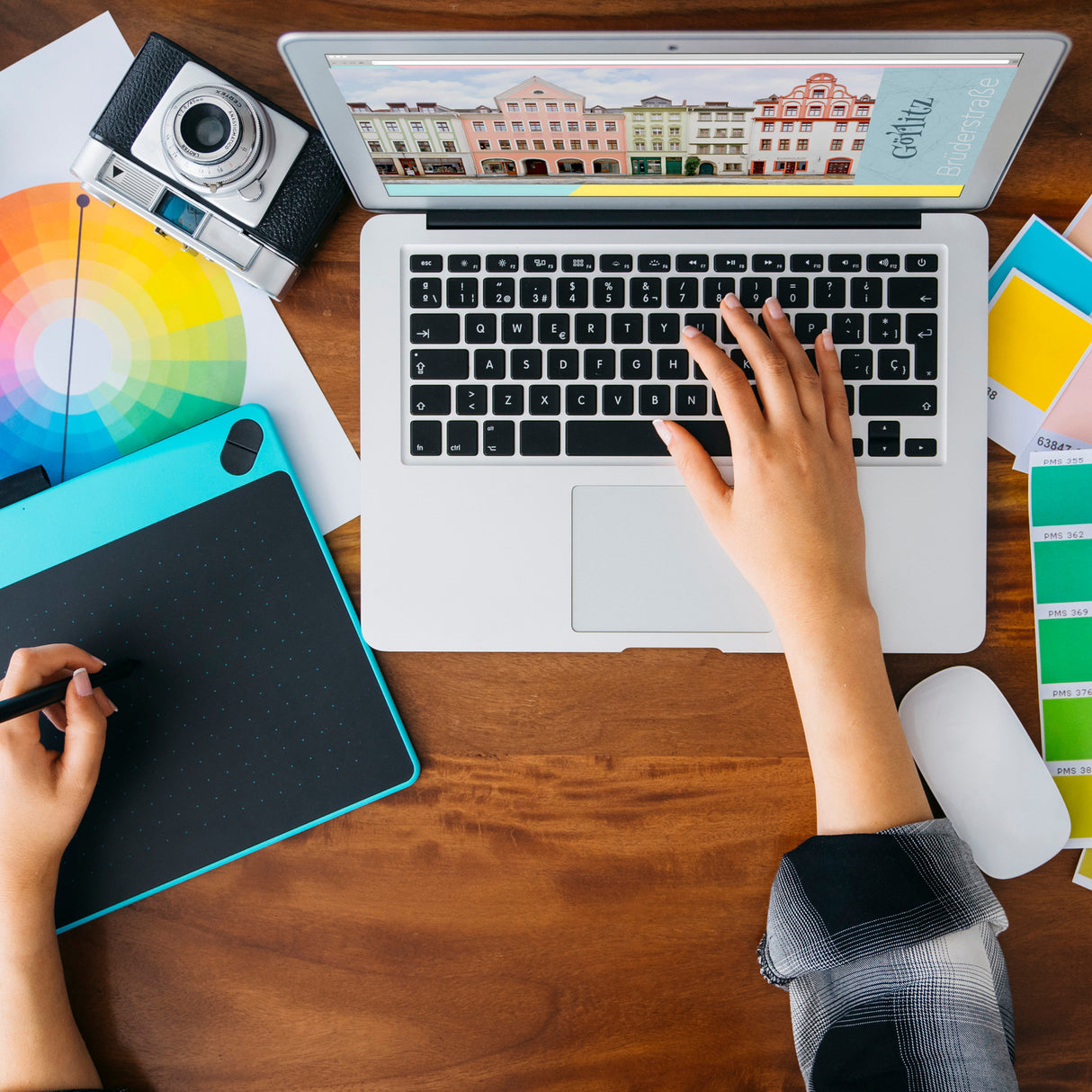 streetline Görlitz Brüderstraße Panorama Souvenir Magnet