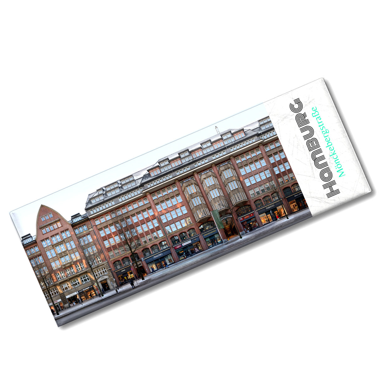 streetline Hamburg Mönckebergstraße Panorama Souvenir Magnet