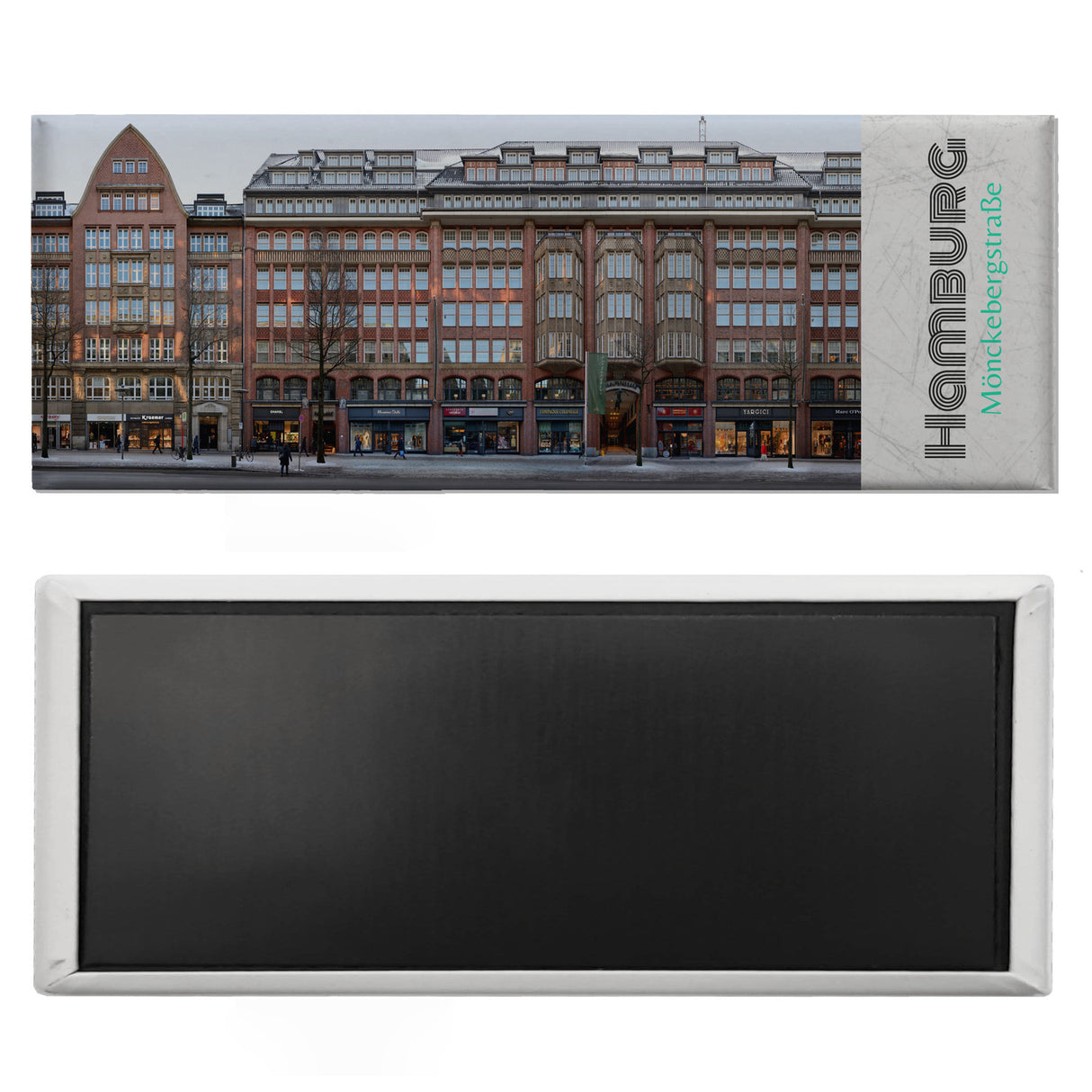 streetline Hamburg Mönckebergstraße Panorama Souvenir Magnet