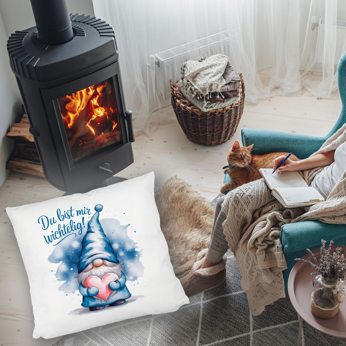 Du bist mir wichtelig! Wichtel Kissen