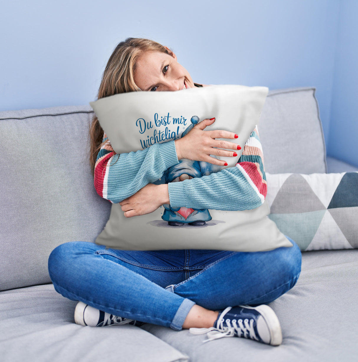 Du bist mir wichtelig! Wichtel Kissen