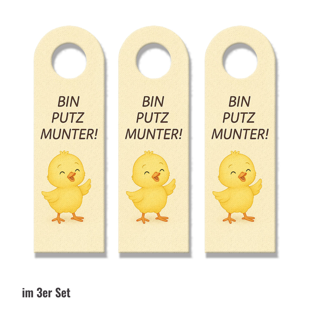 Küken Putz munter! Ruhe Küken schläft Türhänger fürs Kinderzimmer
