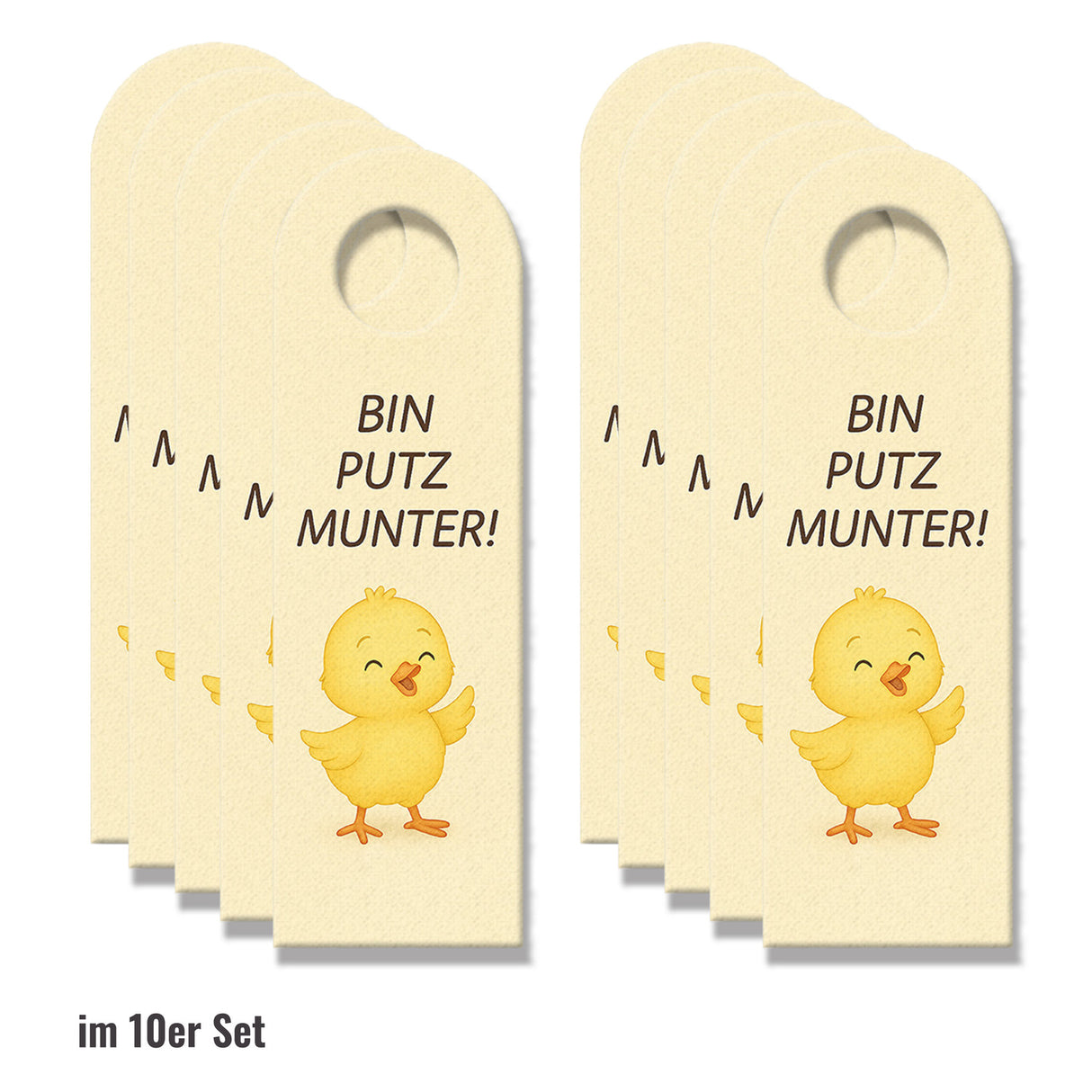 Küken Putz munter! Ruhe Küken schläft Türhänger fürs Kinderzimmer