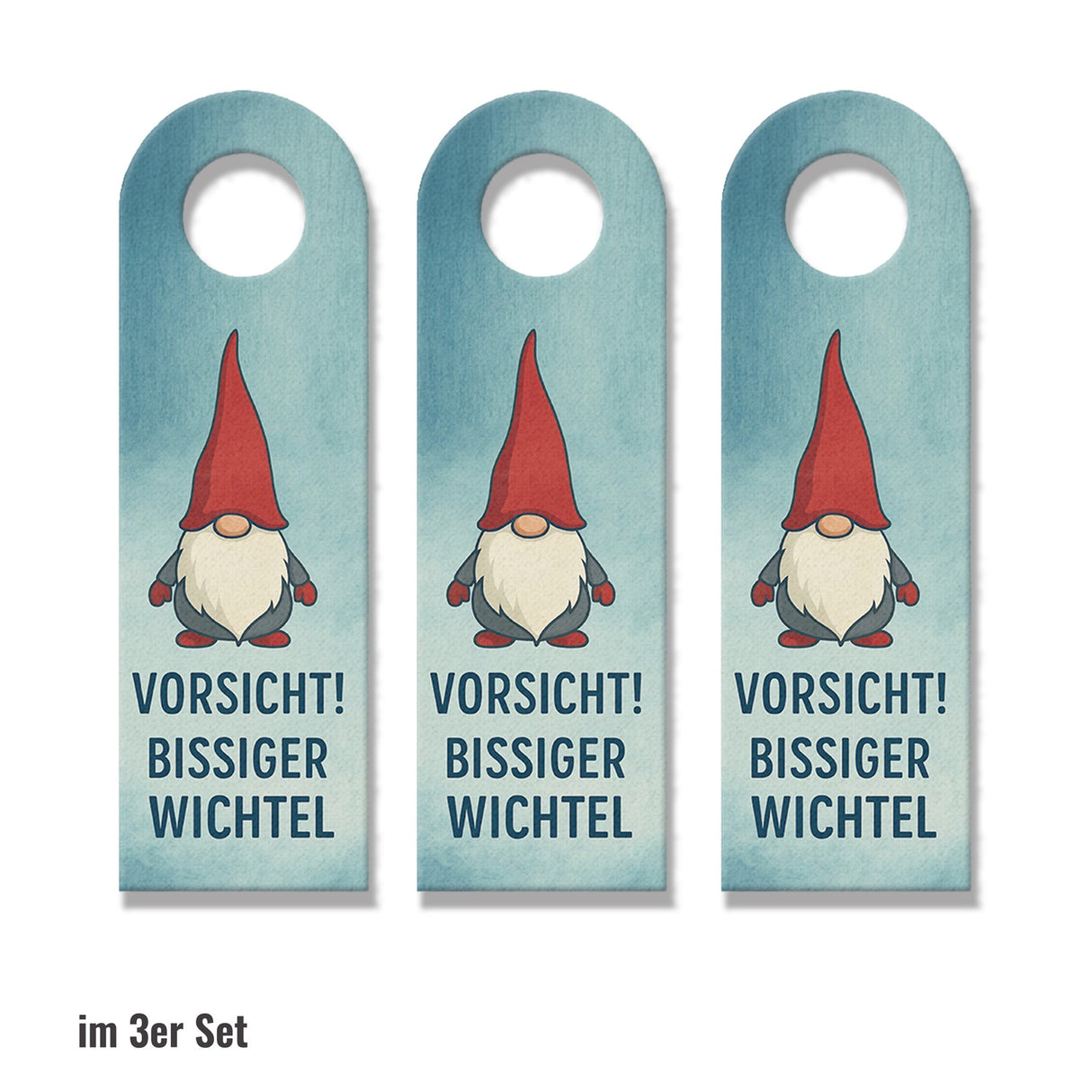 Vorsicht bissiger Wichtel im Einsatz Türhänger