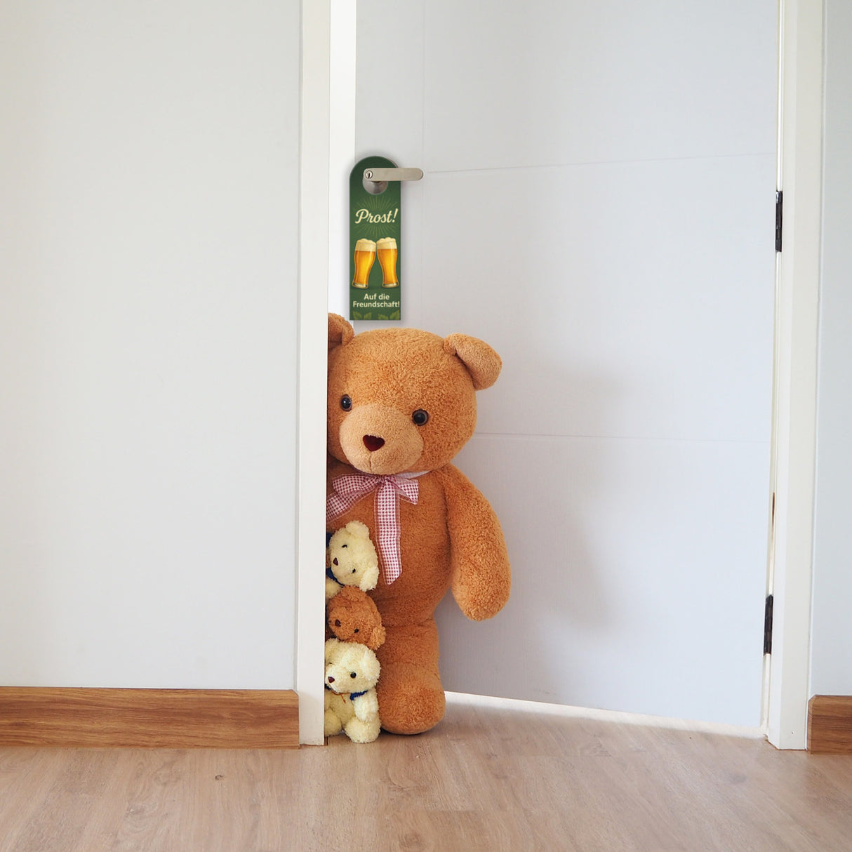 Bier her! Prost! Auf die Freundschaft! Türhänger Bierfans