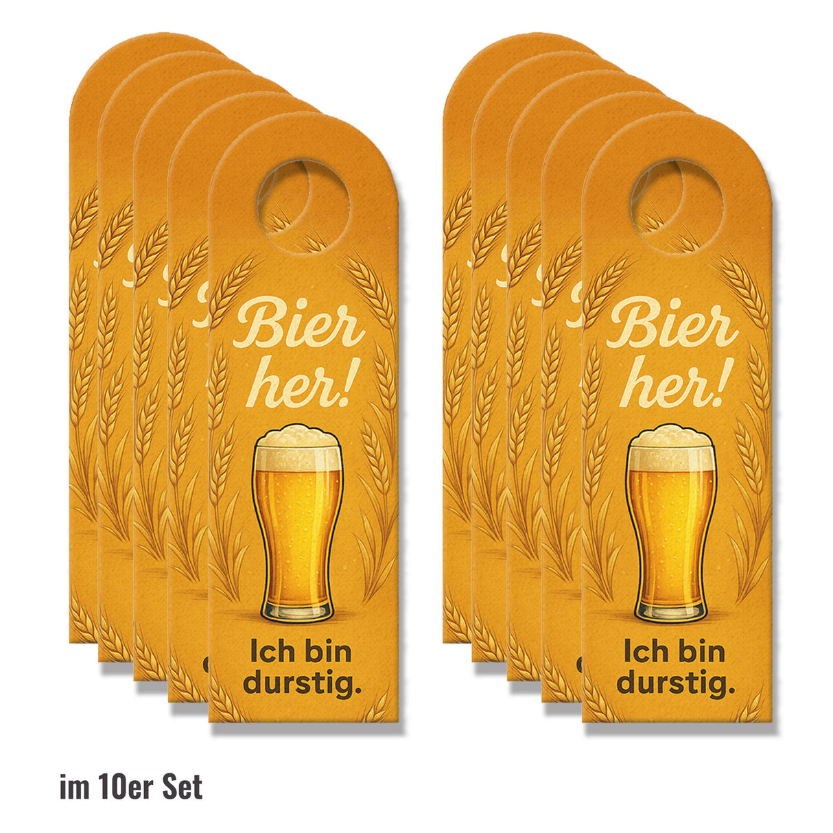 Bier her! Prost! Auf die Freundschaft! Türhänger Bierfans