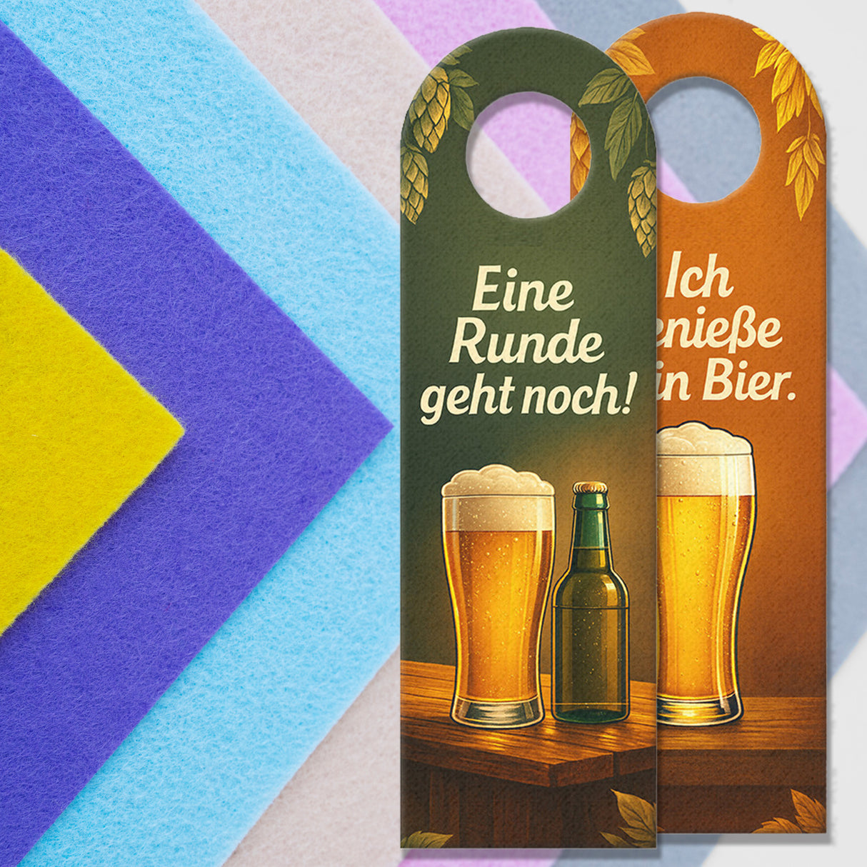Ich genieße Bier Eine Runde geht noch Türhänger