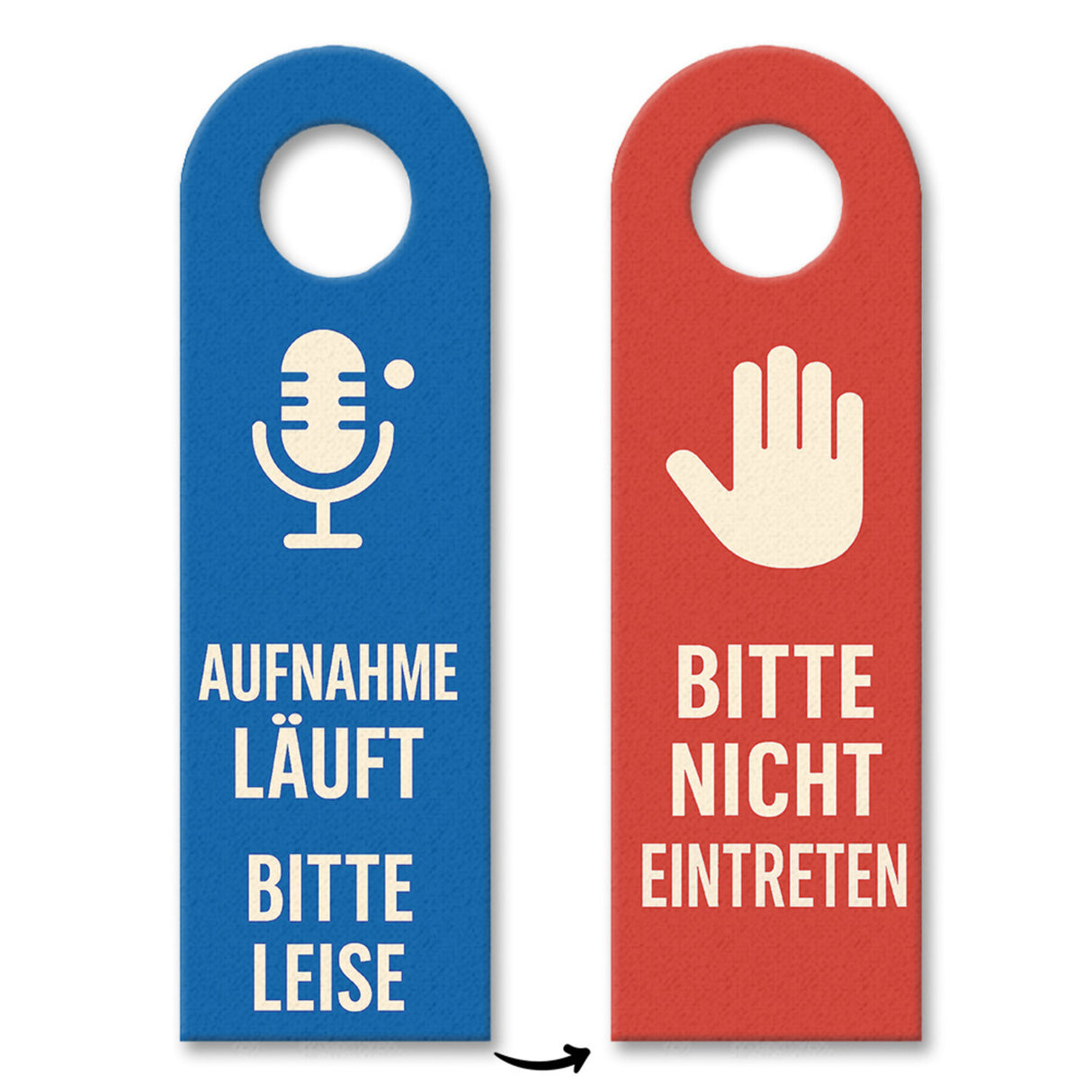 Aufnahme läuft bitte nicht eintreten Mikrofon Türhänger