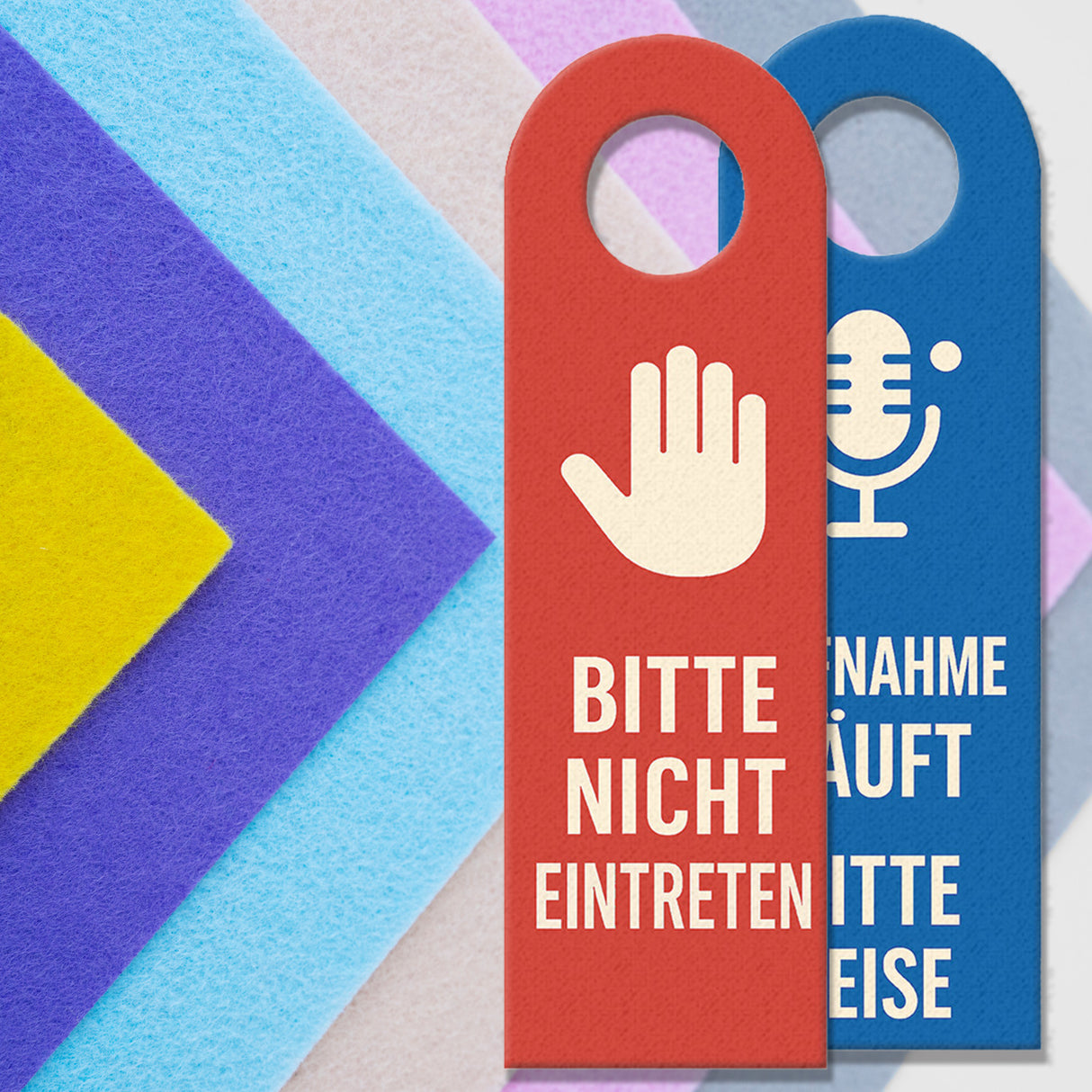 Aufnahme läuft bitte nicht eintreten Mikrofon Türhänger