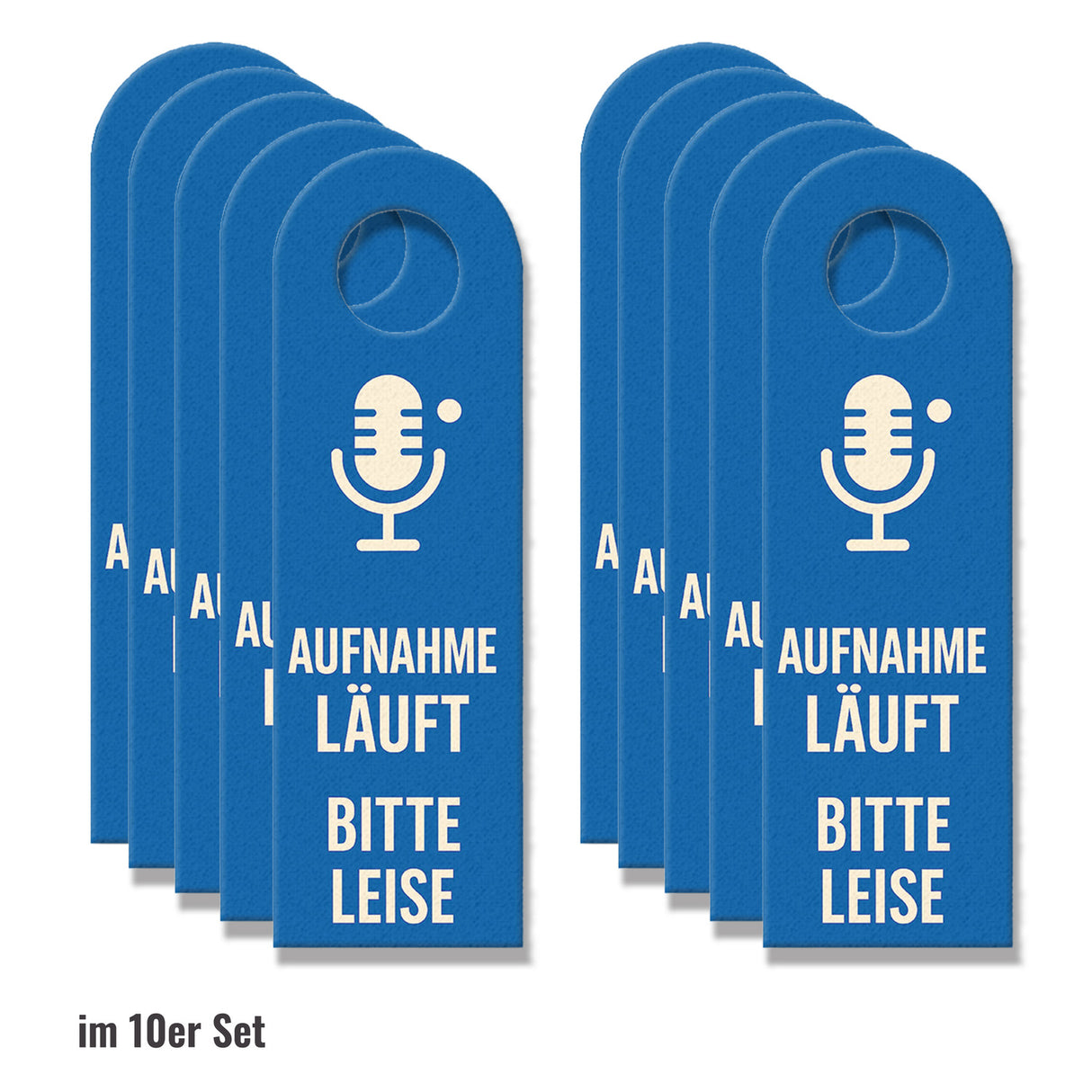 Aufnahme läuft bitte nicht eintreten Mikrofon Türhänger