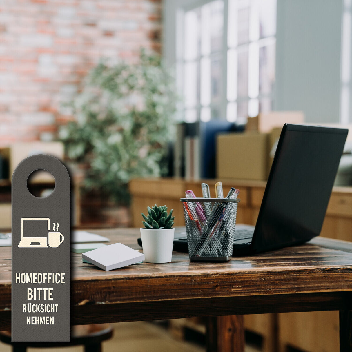 Homeoffice Bitte rücksicht nehmen Türhänger fürs Büro