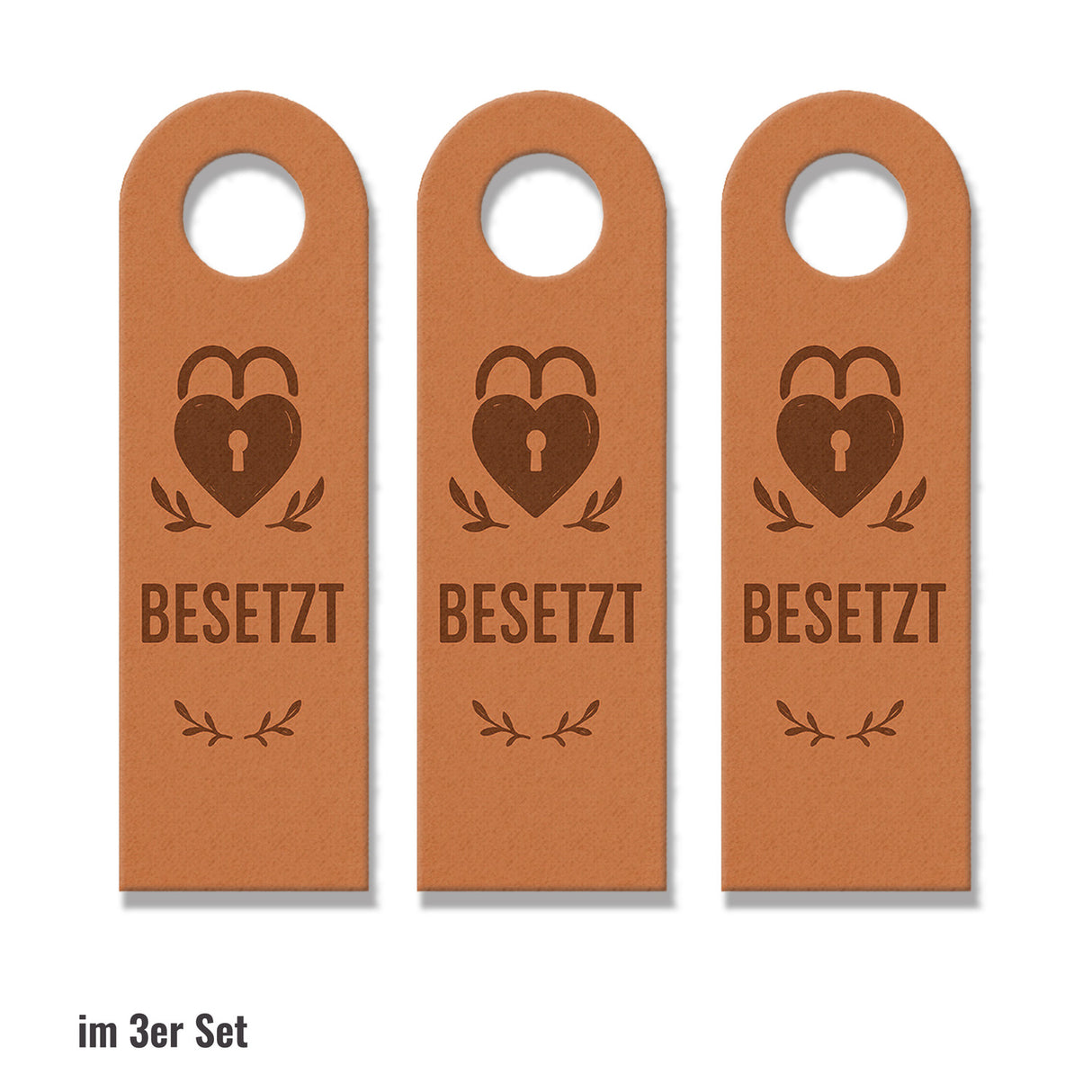 Frei Besetzt Herz Türhänger Vintage Herzdesign