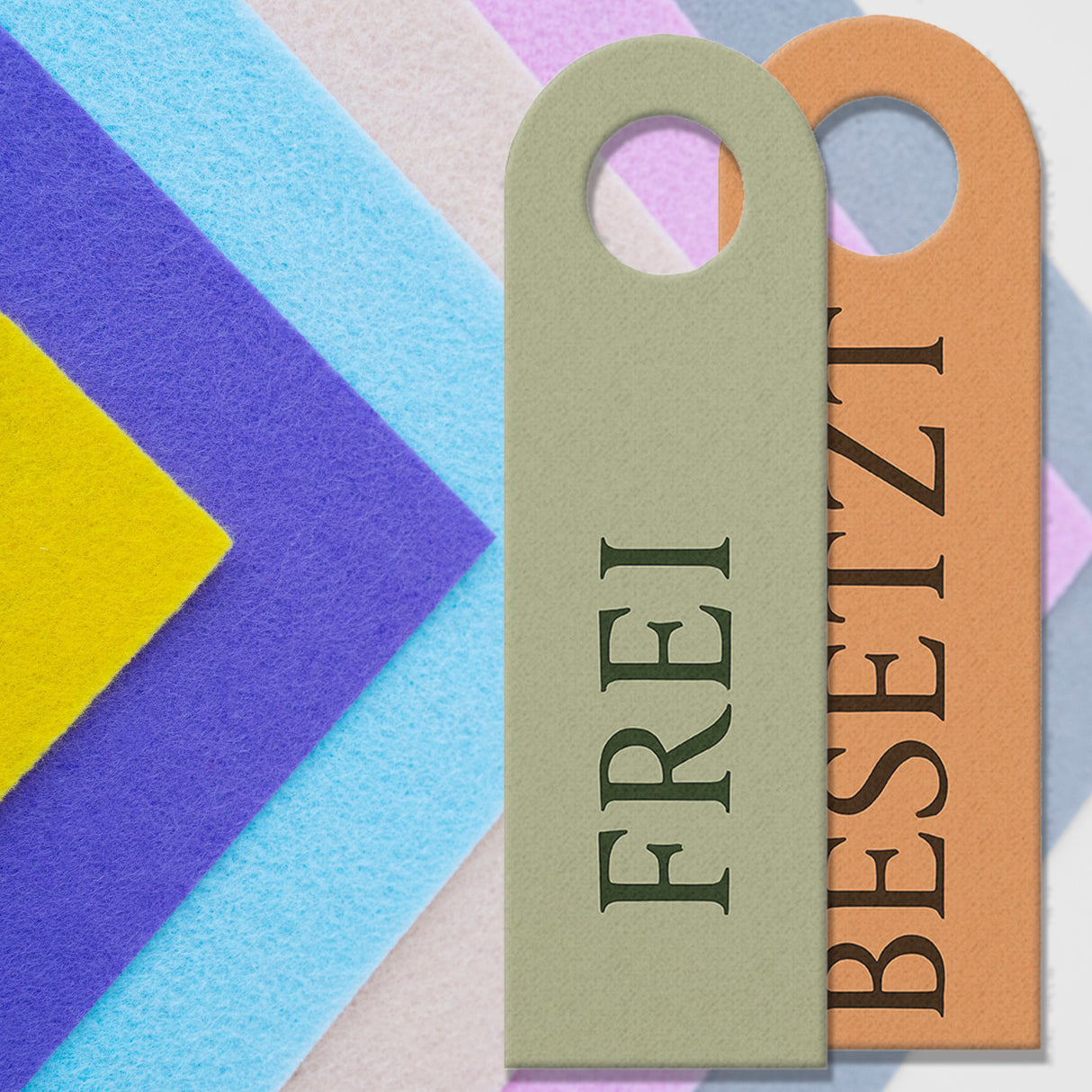 Besetzt Frei Türhänger für Büro und Homeoffice