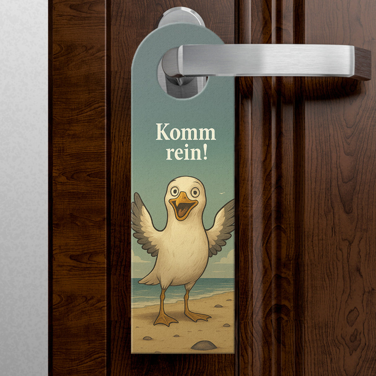 Möwe Komm rein Bleib draußen Türhänger Maritim