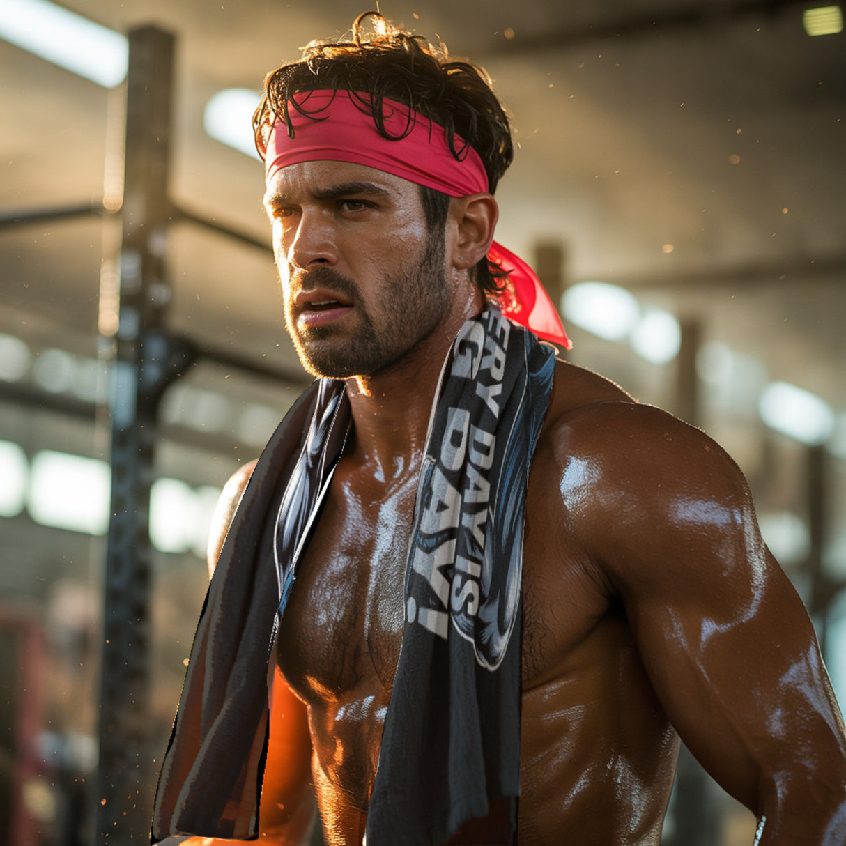 Fitness Eishandtuch - Every day is leg day!