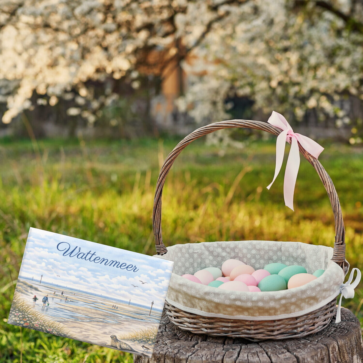 Wattenmeer Möwen Küstenszenario Souvenir Souvenir Magnet