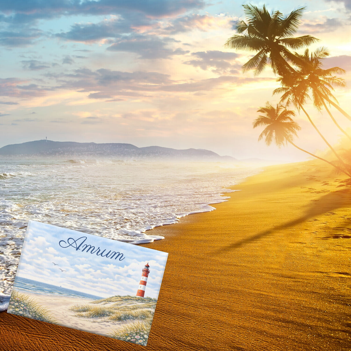 Leuchtturm Amrum Souvenir Souvenir Magnet Küstenmotiv