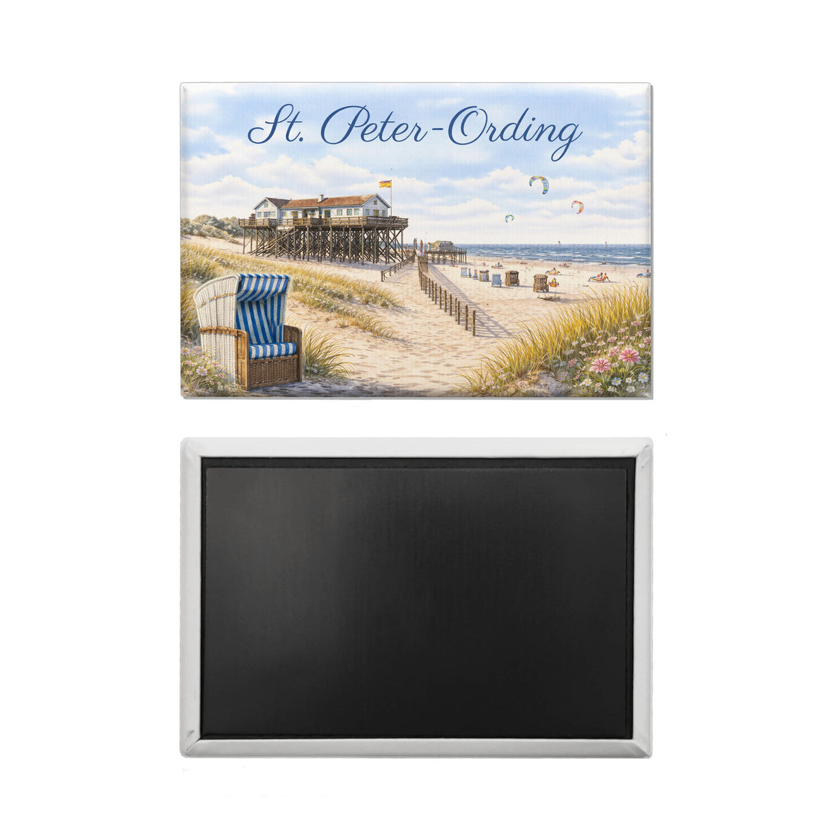 St. Peter-Ording Souvenir Souvenir Magnet Strandkorb