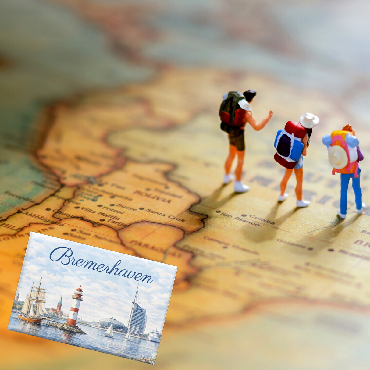 Bremerhaven Segelschiff Leuchtturm Souvenir Souvenir Magnet