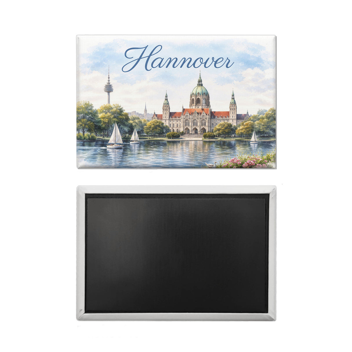 Hannover Kathedrale Segelboote Souvenir Souvenir Magnet