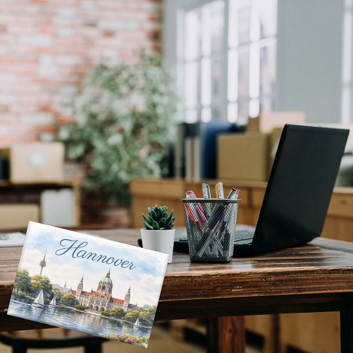 Hannover Kathedrale Segelboote Souvenir Souvenir Magnet