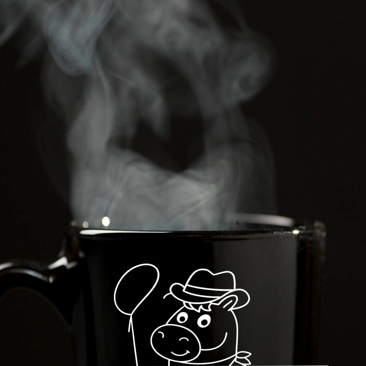 Pferd Cowboy Cartoon Western Färt Kaffeebecher