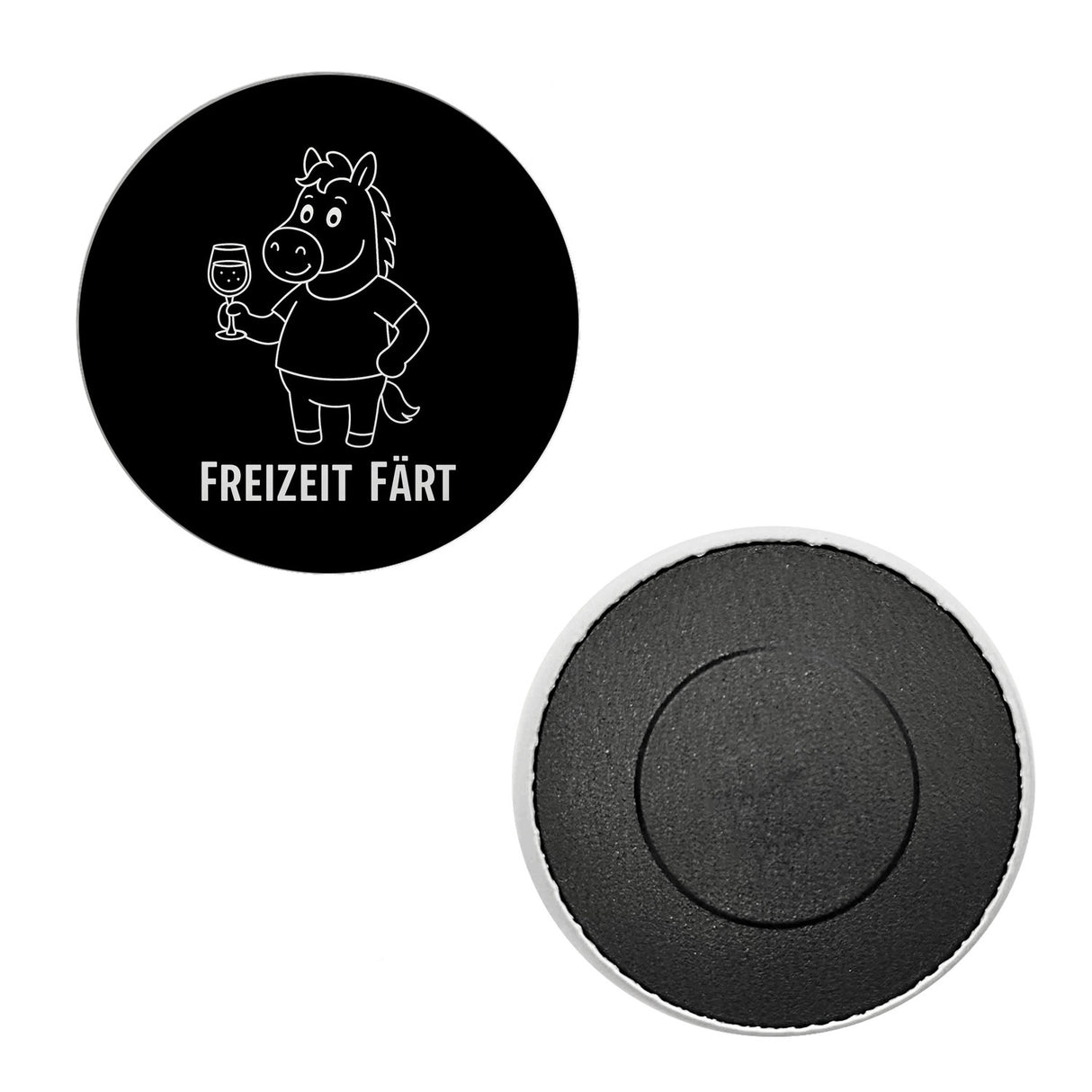 Pferd mit Wein Freizeit Färt Magnet