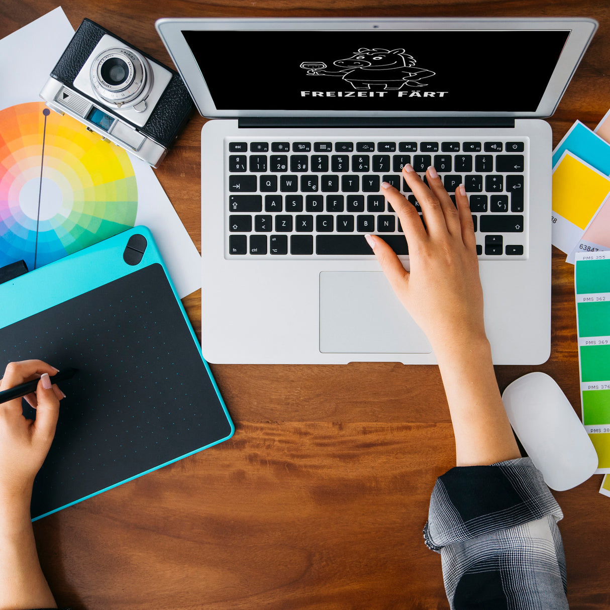 Pferd mit Wein Freizeit Färt Magnet